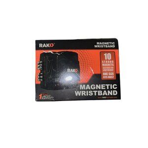 Rako New Black Magnetic Wristband Small Tool & Screw Holder Men's Gifts